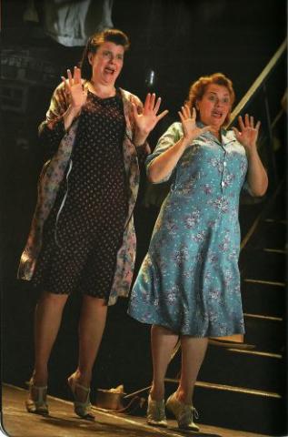 As Mrs Fiorentino in The Opera Group / Young Vic Co Production of Weill’s Street Scene with Harriet Williams as Mrs Olsen