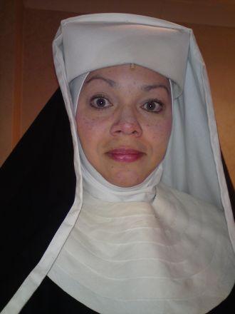 Backstage as Mother Abbess in The Sound of Music Tour